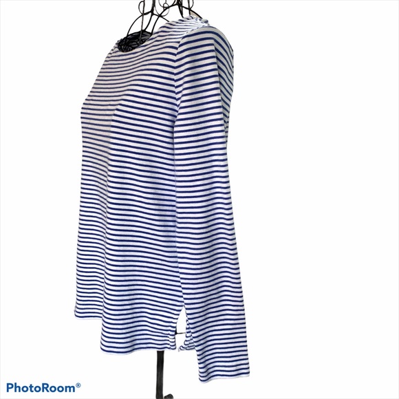 Vineyard Vines Blue and White Striped Long Sleeve - Picture 5 of 8